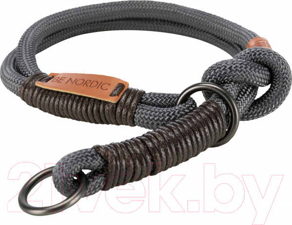 Изображение товара Ошейник-полуудавка Trixie Be Nordic 17301 (XS/S, темно-серый/коричневый)