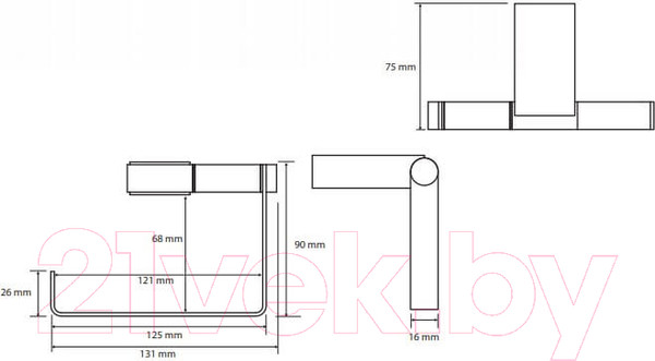 Изображение товара Держатель для туалетной бумаги Bemeta 135012020