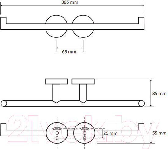 Изображение товара Держатель для туалетной бумаги Bemeta Omega 104201072