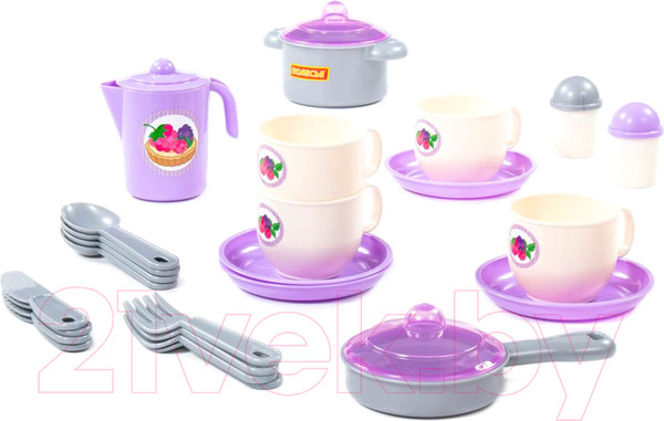Изображение товара Набор игрушечной посуды Полесье Хозяюшка / 80134 (на 4 персоны)