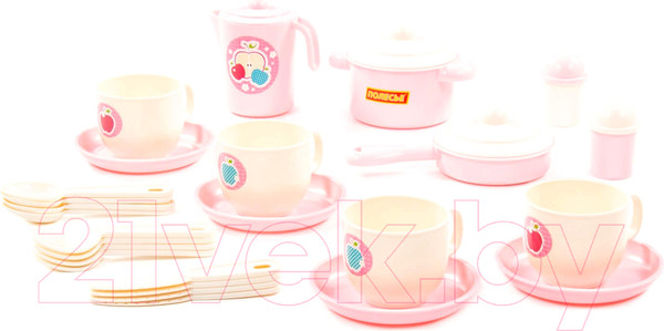 Изображение товара Набор игрушечной посуды Полесье Хозяюшка / 80141 (на 4 персоны)