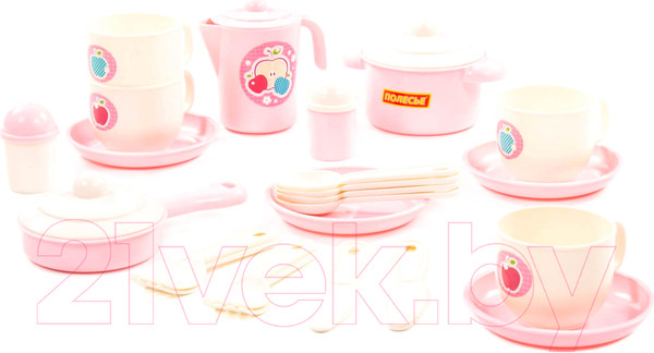 Изображение товара Набор игрушечной посуды Полесье Хозяюшка / 80141 (на 4 персоны)