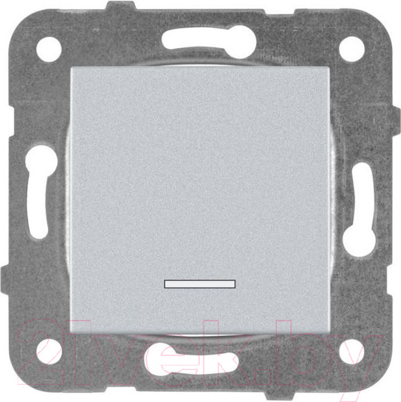 Изображение товара Выключатель Panasonic Karre Plus WKTT00022SL-BY (серебристый)
