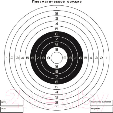 Изображение товара Мишень No Brand 55578 (100шт, черный/белый)