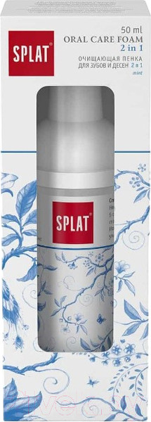 Изображение товара Пенка для полости рта Splat Очищающая для зубов и десен Мята 2 в 1 (50мл)