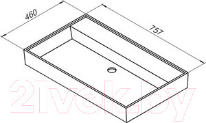 Изображение товара Умывальник Aquanet Латина 75 / 242338