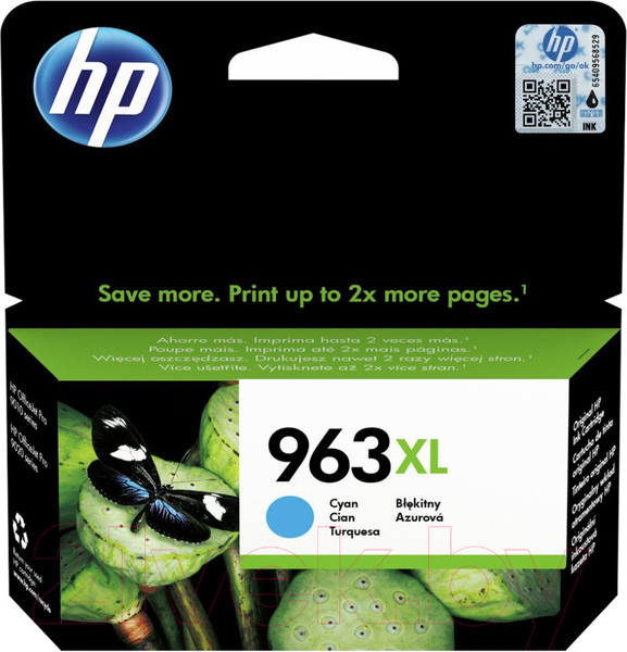 Изображение товара Картридж HP 963XL High Yield Cyan (3JA27AE)
