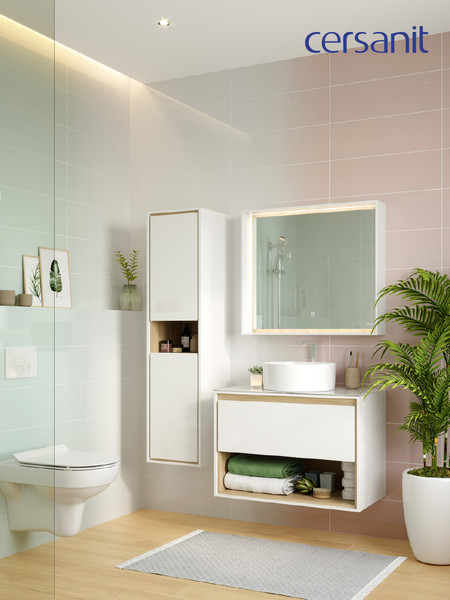 Изображение товара Тумба под умывальник Cersanit Louna 80 / SP-SZ-LOU80-BL/Wh