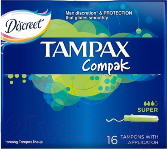 Изображение товара Тампоны гигиенические Tampax Compak Super Duo (16шт)