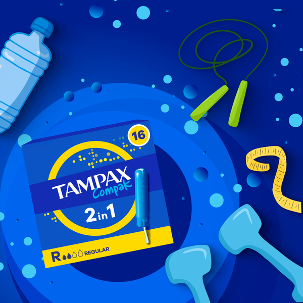 Изображение товара Тампоны гигиенические Tampax Compak Regular Duo (16шт)