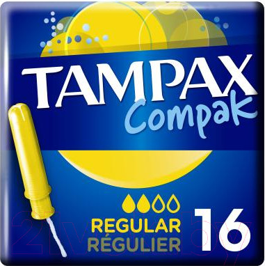 Изображение товара Тампоны гигиенические Tampax Compak Regular Duo (16шт)