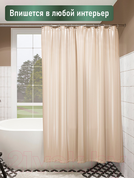 Изображение товара Шторка-занавеска для ванны FORA 002-A