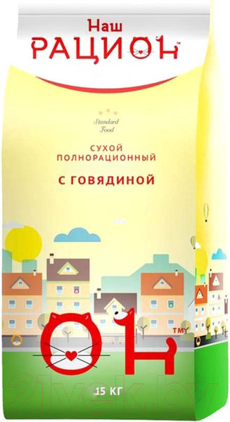 Изображение товара Сухой корм для собак Наш рацион Для взрослых собак с говядиной (15кг)