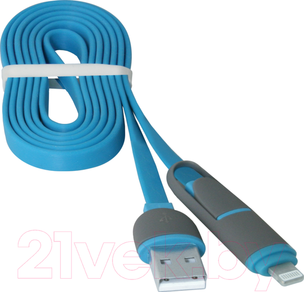 Изображение товара Кабель Defender USB10-03BP / 87487 (синий)