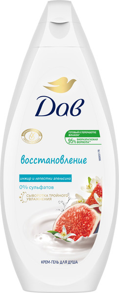 Изображение товара Гель для душа Dove Инжир и лепестки апельсина (250мл)