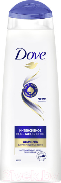 Изображение товара Шампунь для волос Dove Hair Therapy интенсивное восстановление (250мл)