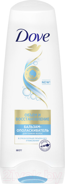 Изображение товара Бальзам для волос Dove Hair Therapy объем и восстановление (200мл)