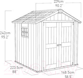 Изображение товара Сарай из ДПК Keter Oakland 757 / 17201310