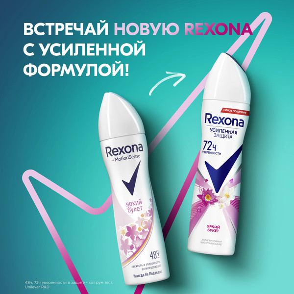 Изображение товара Антиперспирант-спрей Rexona Яркий букет (150мл)