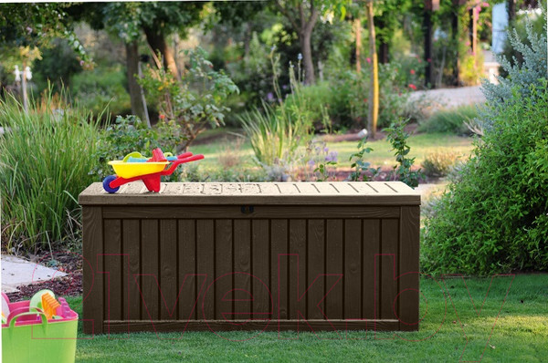 Изображение товара Сундук уличный Keter Rockwood Deck Box / 17197729 (коричневый)
