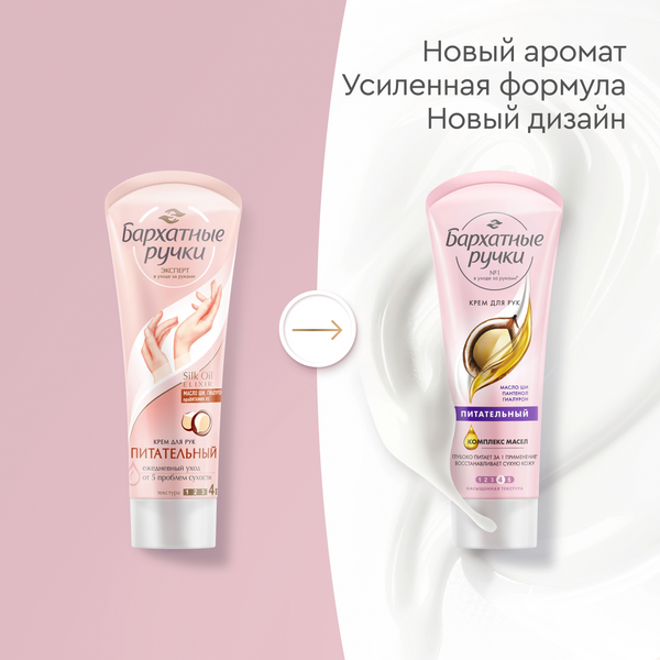 Изображение товара Крем для рук Бархатные ручки Питательный (80мл)