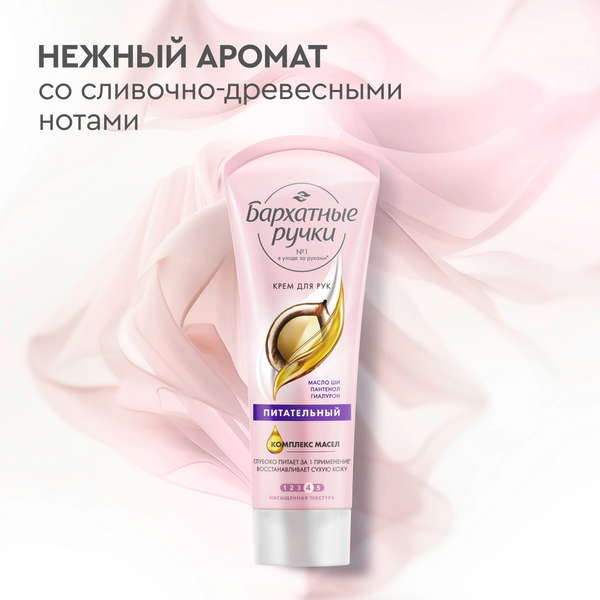 Изображение товара Крем для рук Бархатные ручки Питательный (80мл)