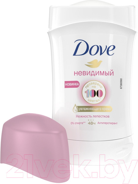 Изображение товара Антиперспирант-стик Dove Невидимый. Нежность лепестков (40мл)