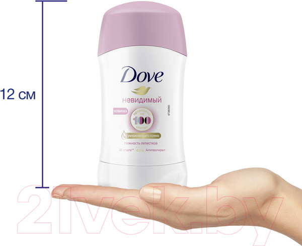 Изображение товара Антиперспирант-стик Dove Невидимый. Нежность лепестков (40мл)