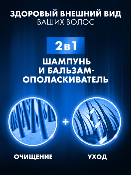 Изображение товара Шампунь-гель для душа Clear Men Актив Спорт 2в1 против перхоти (400мл)