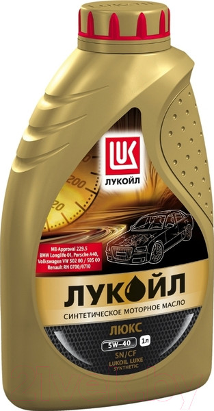 Изображение товара Моторное масло Лукойл Люкс SAE 5W40 SN/CF / 207464 (1л)