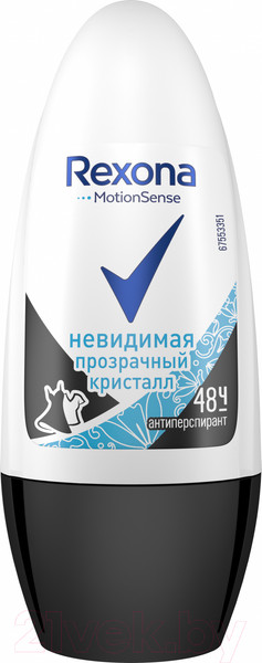 Изображение товара Антиперспирант шариковый Rexona Прозрачный кристалл (50мл)