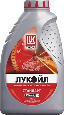 Изображение товара Моторное масло Лукойл Стандарт 15W40 SF/CC / 19434 (1л)