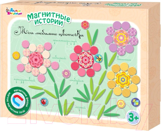 Изображение товара Развивающая игра Десятое королевство Магнитные истории. Мои любимые цветочки / 01914