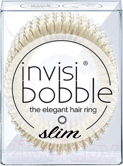 Изображение товара Набор резинок для волос Invisibobble Slim Stay (Gold)