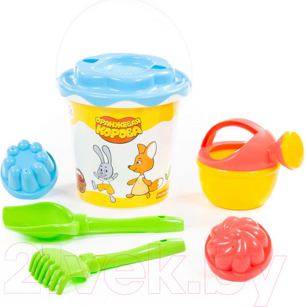 Изображение товара Набор игрушек для песочницы Полесье Оранжевая корова №5 / 83197