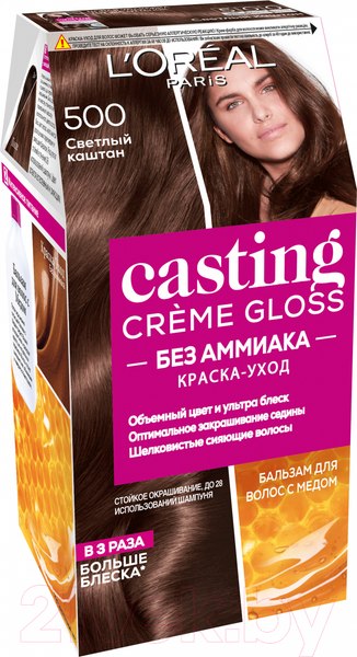 Изображение товара Крем-краска для волос L'Oreal Paris Casting Creme Gloss 500 (светлый каштан)
