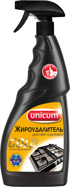 Изображение товара Чистящее средство для кухни Unicum Gold Жироудалитель. Спрей для плит и духовок (500мл)