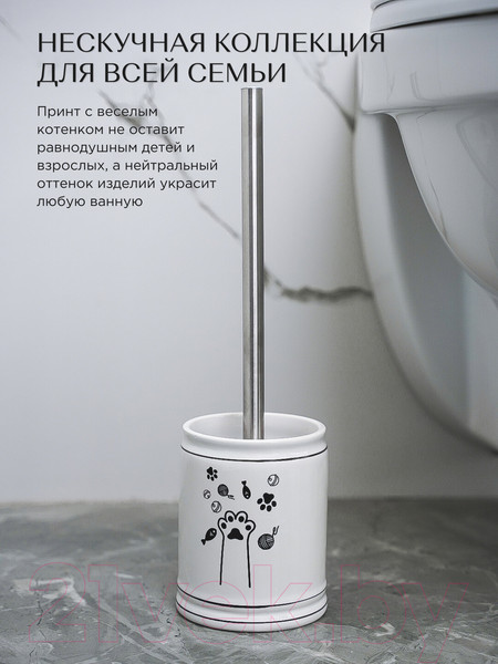 Изображение товара Ершик для унитаза FORA Happy Cats FOR-HC020