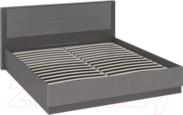 Изображение товара Двуспальная кровать ТриЯ Наоми ТД-208.01.02 с ПМ (серый/джут)