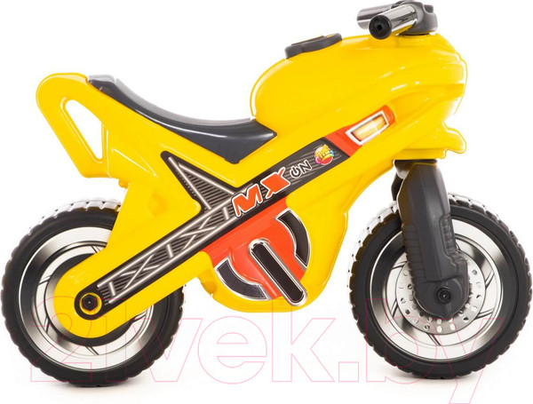 Изображение товара Каталка детская Полесье МХ Мотоцикл / 80578 (желтый)