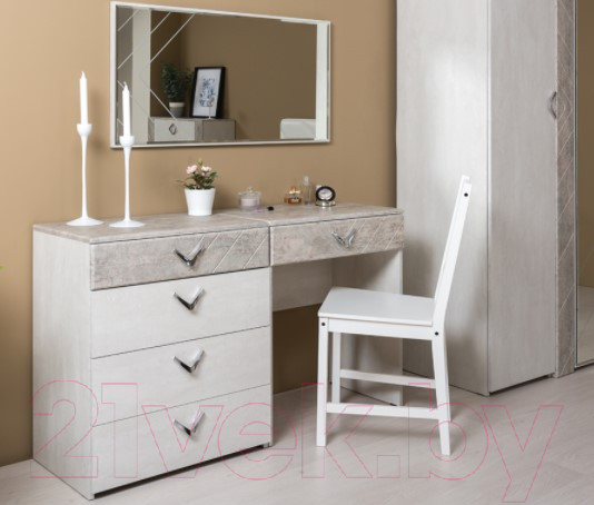 Изображение товара Комод Mobi Амели 13.106 (шелковый камень К349 RT/бетон чикаго беж LS 00 953)