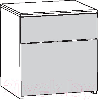 Изображение товара Прикроватная тумба Mobi Амели 13.78 (шелковый камень К349 RT/бетон чикаго беж LS 00 953)