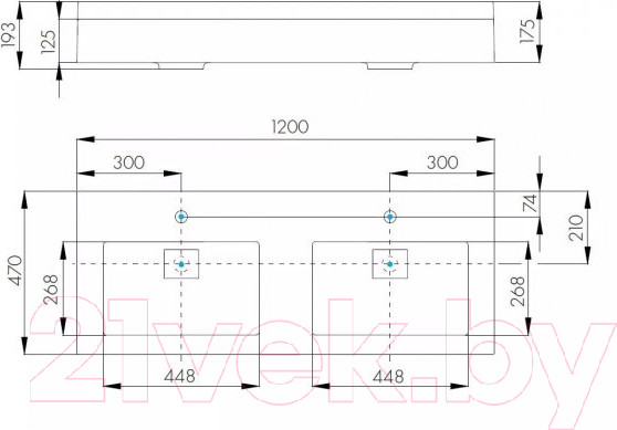 Изображение товара Умывальник Акватон Сакура (1A72433KSK010)