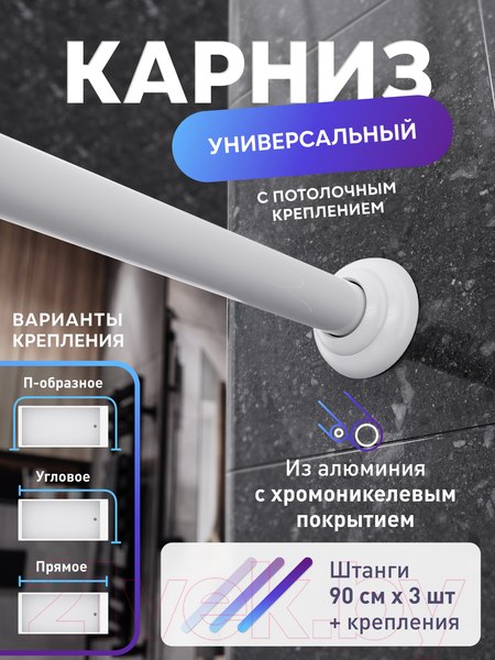 Изображение товара Карниз для ванны FORA 390KUWH