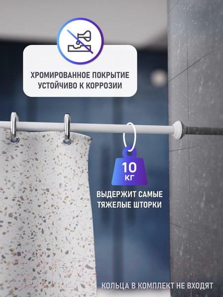 Изображение товара Карниз для ванны FORA 390KUWH