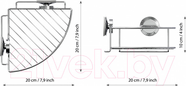 Изображение товара Полка для ванной FORA Atlant A035