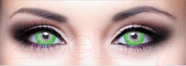 Изображение товара Комплект контактных линз Hera Rise Green Sph-6.00 (2шт)
