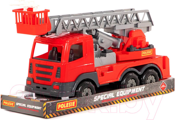Изображение товара Автомобиль-вышка Полесье Престиж пожарный / 79701
