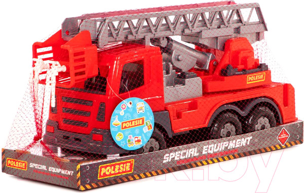 Изображение товара Автомобиль-вышка Полесье Престиж пожарный / 79701