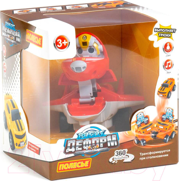 Изображение товара Самолет игрушечный Полесье Робот Деформ / 79541 (инерционный)